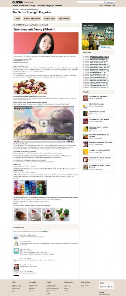 Guzuu Interview 20.11.2009 Guzuu Interview 20.11.2009